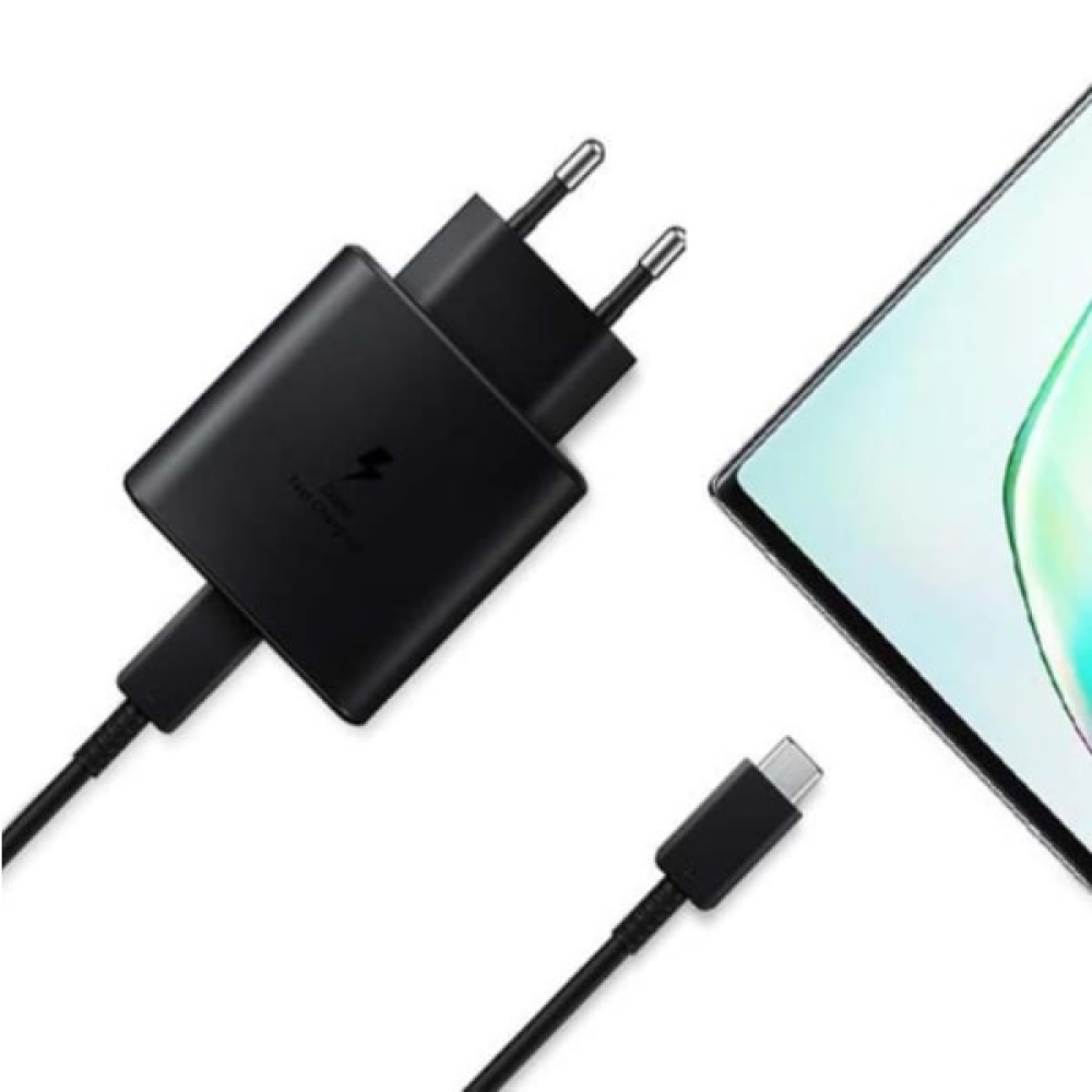 شارژر دیواری سامسونگ مدل EP-TA845 به همراه کابل تبدیل USB-C